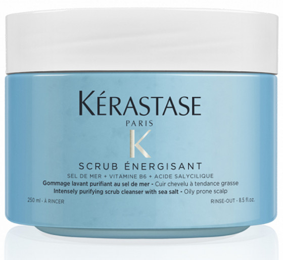 Kerastase Fusio-Scrub Energisant - Интенсивно очищающий скраб с морской солью