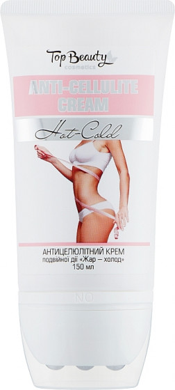 Top Beauty Anti-Cellulite Cream - Крем для тела "Жар-холод" с массажными роликами