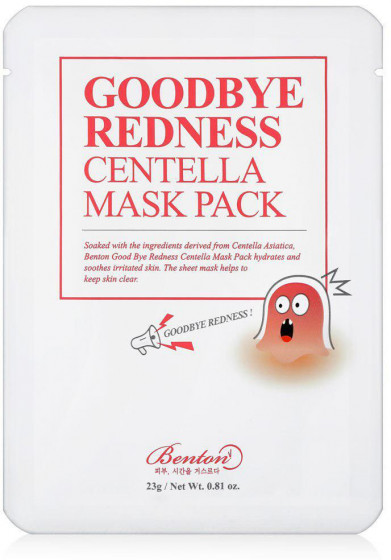 Benton Goodbye Redness Centella Mask Pack - Маска с центеллой азиатской