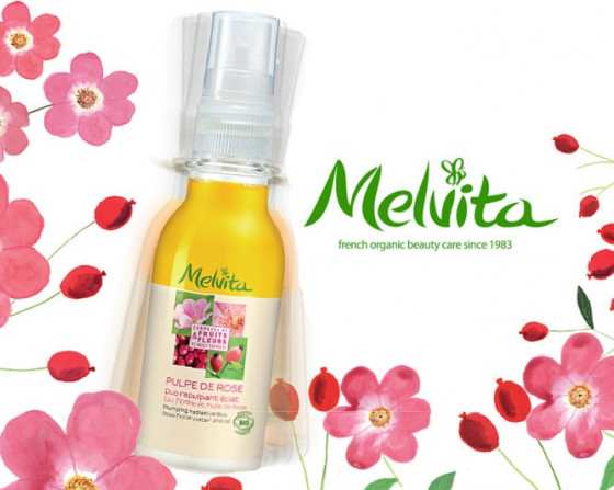 Melvita Pulpe De Rose Plumping Radiance Duo - Ночной двухфазный концентрат от первых морщин - 1