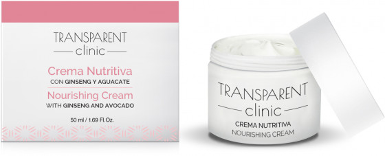 Transparent Clinic Nourishing Cream - Питательный крем для лица с женьшенем и авокадо