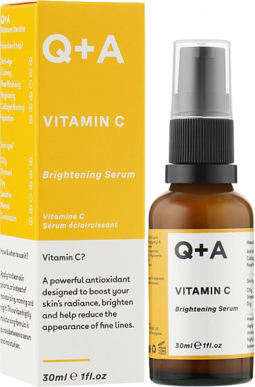 Q+A Vitamin C Brightening Serum - Осветляющая сыворотка для лица с витамином C - 1