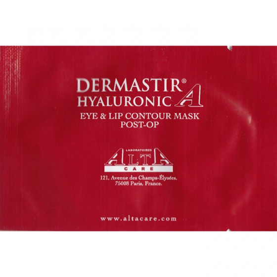 Dermastir Hyaluronic Post-OP Mask Eye & Lip Contour - Гиалуроновая маска для контура глаз и губ