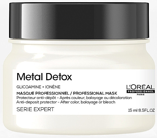 L'Oreal Professionnel Serie Expert Metal Detox Mask - Маска для предотвращения металлических накоплений в волосах после окрашивания и осветления