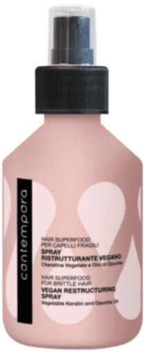 Barex Contempora Hair Superfood For Brittle Hair Vegan Restructuring Spray - Спрей реструктурирующий с растительным кератином и маслом опунции