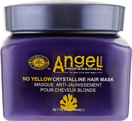 Angel Professional No Yellow Crystalline Hair Mask - Маска для нейтрализации желтого пигмента