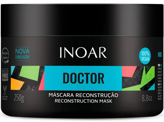 Inoar Doctor Reconstruction Mask - Маска-реконструктор для волос с протеинами зародышей овса и пшеницы