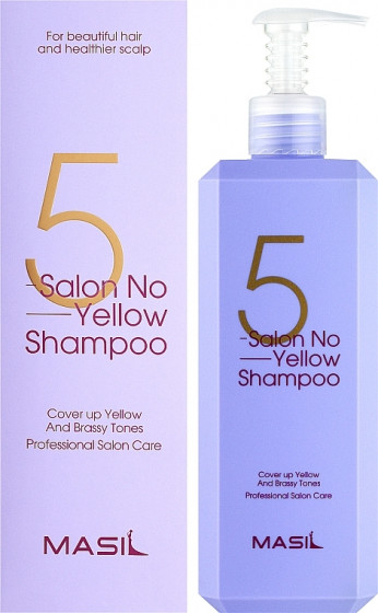 Masil 5 Salon No Yellow Shampoo - Тонирующий шампунь для осветленных волос - 1