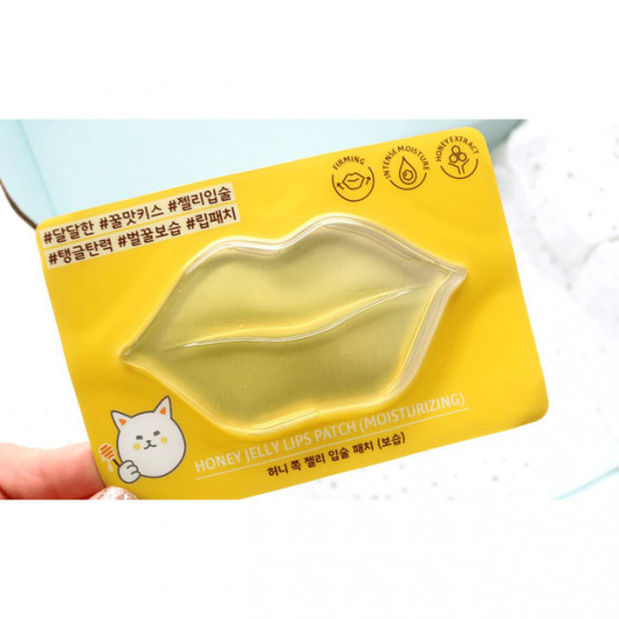 Etude House Honey Jelly Lips Patch - Гидрогелевая медовая маска для губ - 1