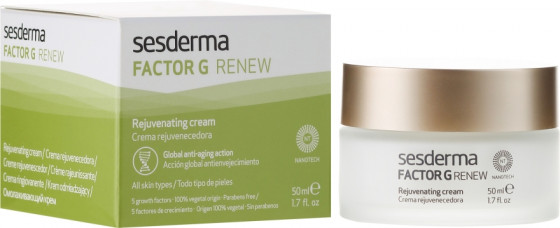 Sesderma Factor G Renew Cream - Омолаживающий крем для лица с факторами роста - 1