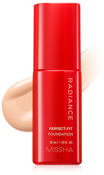 Missha Radiance Perfect-Fit Foundation SPF30 PA++ - Стойкая тональная основа для лица