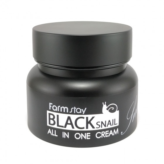 FarmStay Black Snail All In One Cream - Многофункциональный крем с муцином черной улитки