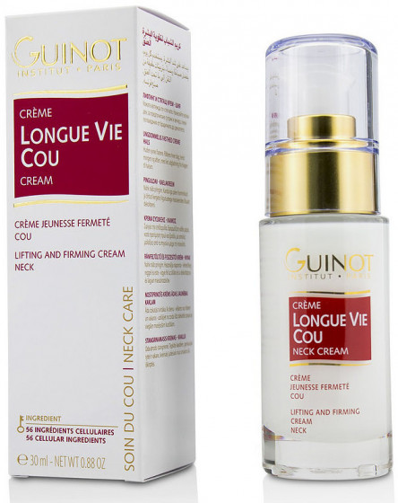 Guinot Longue Vie Cou Firming Vital Neck Care - Укрепляющий крем для шеи "Долгая жизнь клетки" - 1