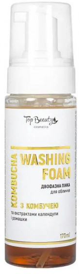 Top Beauty Kombucha Washing Foam - Двухфазная пенка для умывания