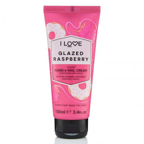 I Love Glazed Raspberry Hand and Nail Cream - Крем для рук "Глазированная малина"