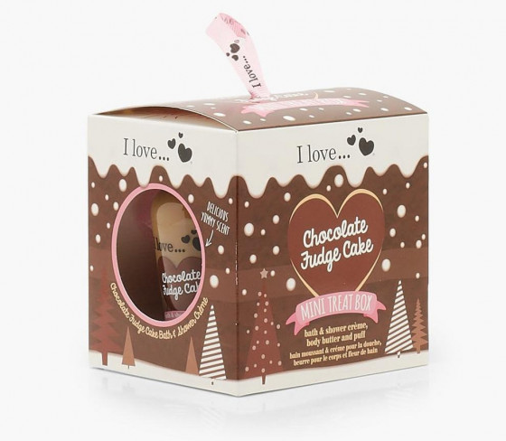 I Love Chocolate Fudge Cake Mini Treat Box - Набор "Шоколадное пирожное" - 1