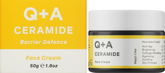 Q+A Ceramide Barrier Defence Face Cream - Защитный крем для лица с керамидами - 1