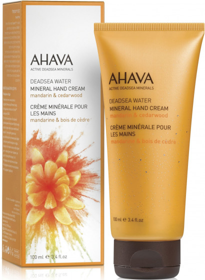 Ahava Deadsea Water Mineral Hand Cream Mandarin & Cedarwood - Крем для рук минеральный Мандарин и Кедр