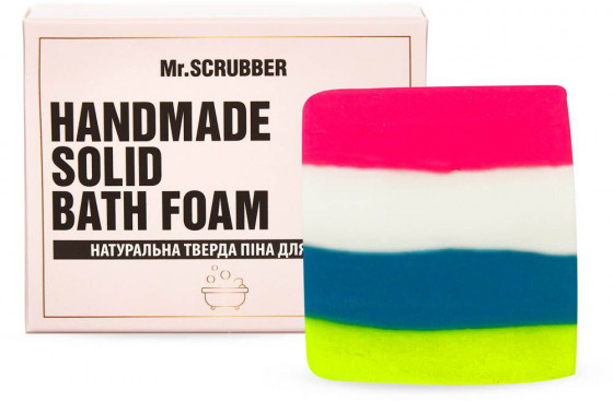 Mr.Scrubber Handmade Solid Bath Foam "Bubble Gum" - Натуральная твердая пена для ванны