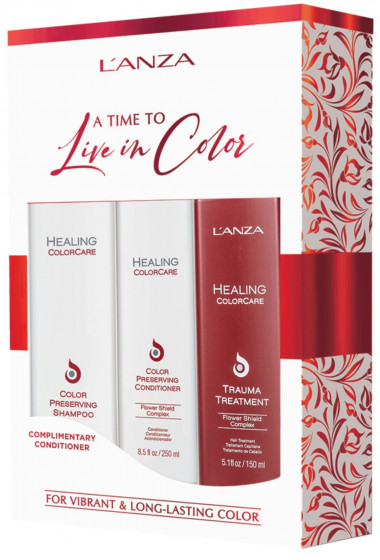 L'anza Healing Color Care Holiday Trio Box - Подарочный набор для окрашенных волос