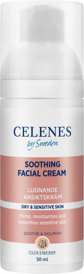 Celenes Cloudberry Soothing Facial Cream - Успокаивающий крем с морошкой для сухой и чувствительной кожи