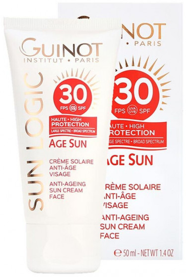 Guinot Age Sun Anti-Ageing Sun Cream Face SPF30 - Антивозрастной крем от солнца для лица - 2