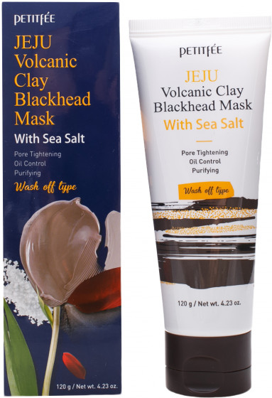 Petitfee & Koelf Jeju Volcanic Clay Blackhead Mask With Sea Salt - Маска для лица с вулканическим пеплом - 2