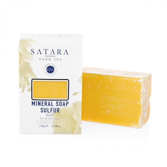 Satara Dead Sea Mineral Sulfur Face&Body Soap - Минеральное серное мыло - 1