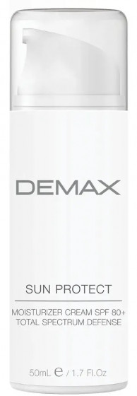 Demax Sun Protect Moisturizer Cream SPF 80 - Антиоксидантный защитный увлажнитель SPF 80