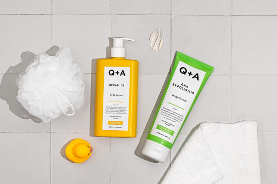 Q+A AHA Exfoliator Body Scrub - Скраб для тела с AHA-кислотами - 5