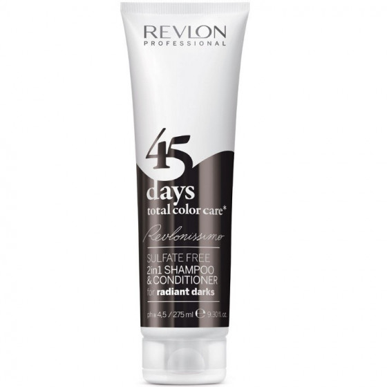 Revlon Professional Revlonissimo 45 Days Radiant Darks 2in1 - Шампунь-кондиционер сияющий темный