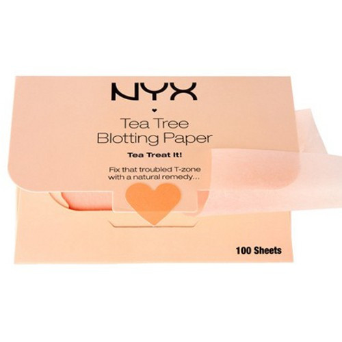 NYX Tea Tree Blotting Paper - Матирующие салфетки для лица 