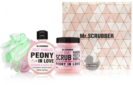 Mr.Scrubber "Peony in love" Gift Set - Подарочный набор