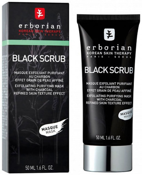 Erborian Black Scrub Mask - Скраб-маска очищающая с древесным углем - 1