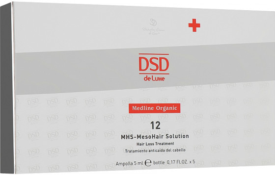 Simone DSD De Luxe Medline Organic 12 MHS-Mesohair Solution Hair Loss Treatment - Ампулы для волос - 2