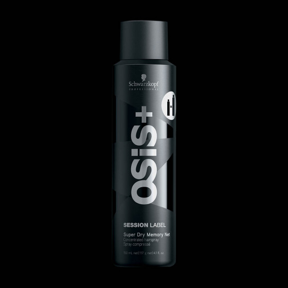 Schwarzkopf Professional Osis Session Label Super Dry Memory Net - Суперконцентрированный лак для волос - 2