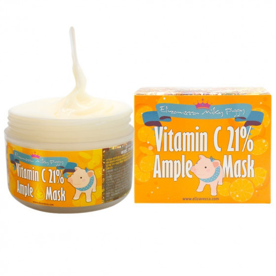 Elizavecca Milky Piggy VitaminC 21% Ample Mask - Маска с витамином С разогревающая - 1