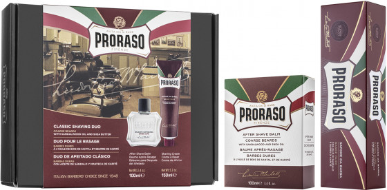 Proraso Red Classic Shaving Duo - Подарочный набор для бритья жесткой щетины - 1