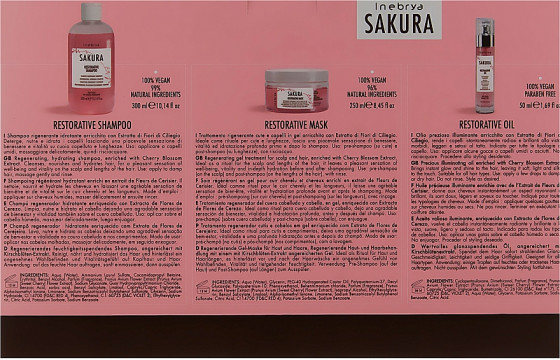 Inebrya Sakura Restorative Kit - Подарочный набор для волос - 1