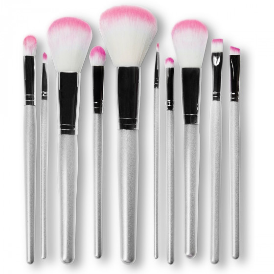 Bellapierre Professional Brush Set Pink - Профессиональный набор из 10 кистей для макияжа - 1