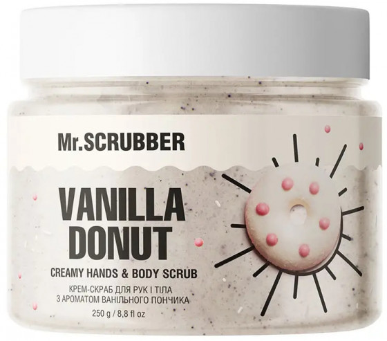 Mr.Scrubber Vanila Donut Creamy Hands & Body Scrub - Крем-скраб для рук и тела с ароматом ванильного пончика