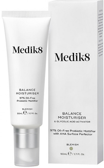 Medik8 Balance Moisturiser with Glycolic Acid Activator - Увлажняющий крем для проблемной кожи с пробиотиками и гликолевой кислотой