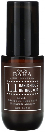 Cos De BAHA L1 Bakuchiol & Retinol Serum - Антивозрастная сыворотка для лица