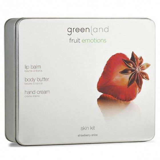 Greenland Skin Kit Set Fruit Emotions - Набор для ухода за кожей Клубника-Анис 