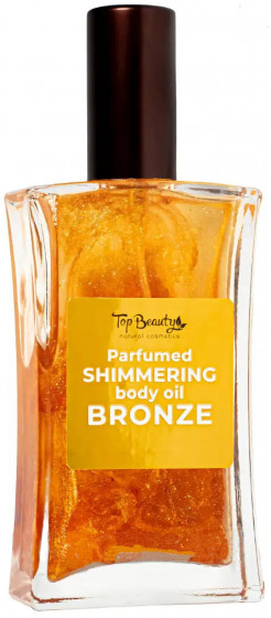 Top Beauty Parfumed Shimmering Body Oil "Bronze" - Сухое парфюмированное мерцающее масло для тела "Бронза"