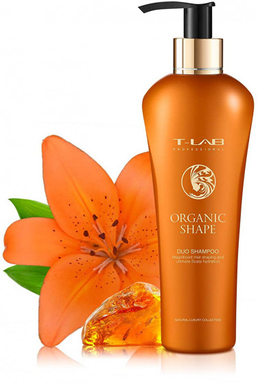 T-LAB Professional Organic Shape Duo Shampoo - Дуо-шампунь для разглаживания и питания волос - 1