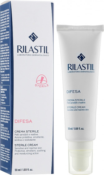 Rilastil Difesa Sterile Cream - Стерильный крем для чувствительной кожи лица склонной к раздражению - 1