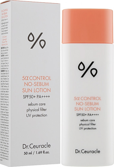 Dr.Ceuracle 5α Control No Sebum Sun Lotion SPF50+ - Себорегулирующий солнцезащитный лосьон "5-альфа контроль" - 1