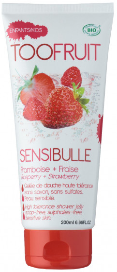 Toofruit Sensibulle Raspberry Strawberry Shower Jelly - Гель для душа "Клубника и Малина"