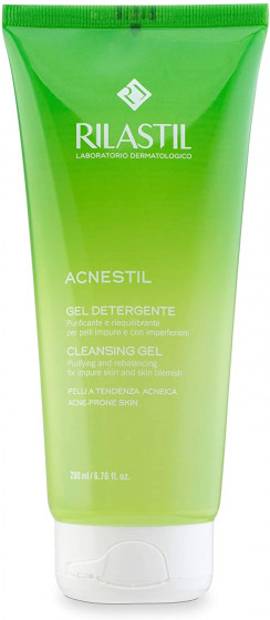 Rilastil Acnestil Gel - Деликатный очищающий гель для кожи склонной к акне